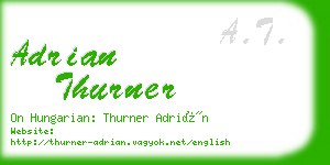 adrian thurner business card